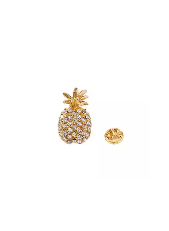 Crystal Pineapple Brooch