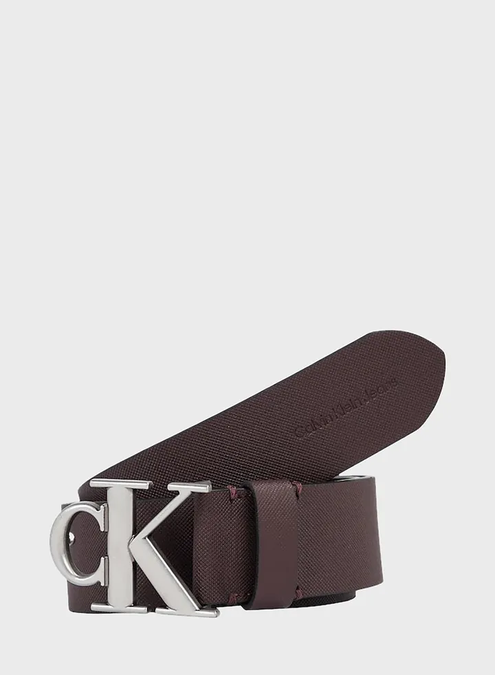 Ro Mono Plaque Lthr Belt 40Mm Belt