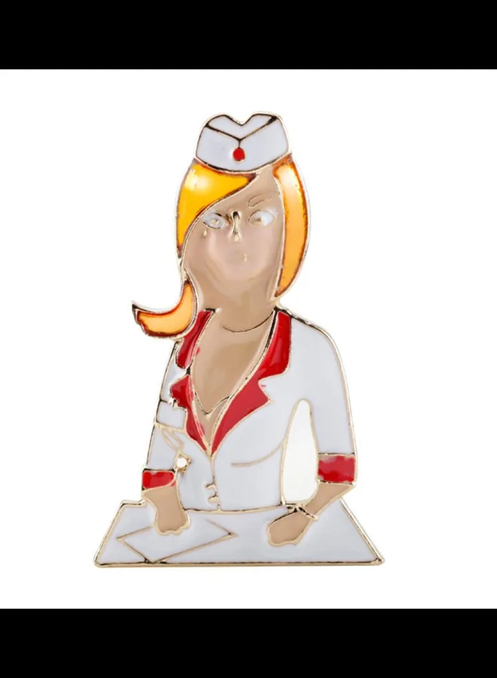 Nurse Design Brooch
