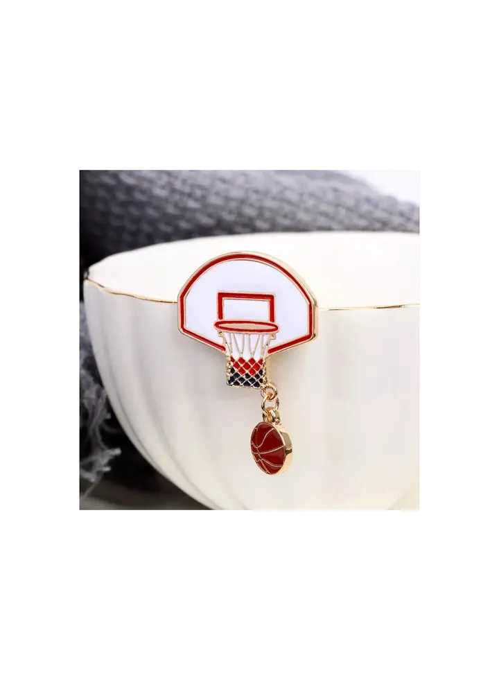Basketball Brooch