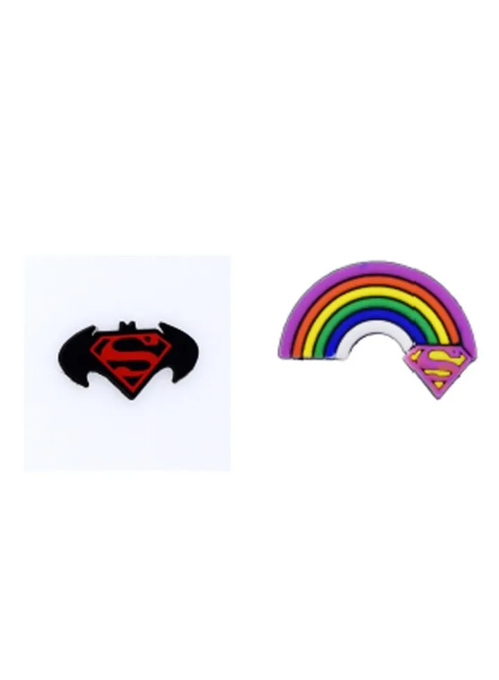 2-Pieces Superman Brooch