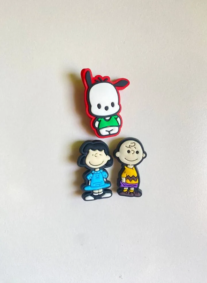3 Pieces Cartoon Design Brooch