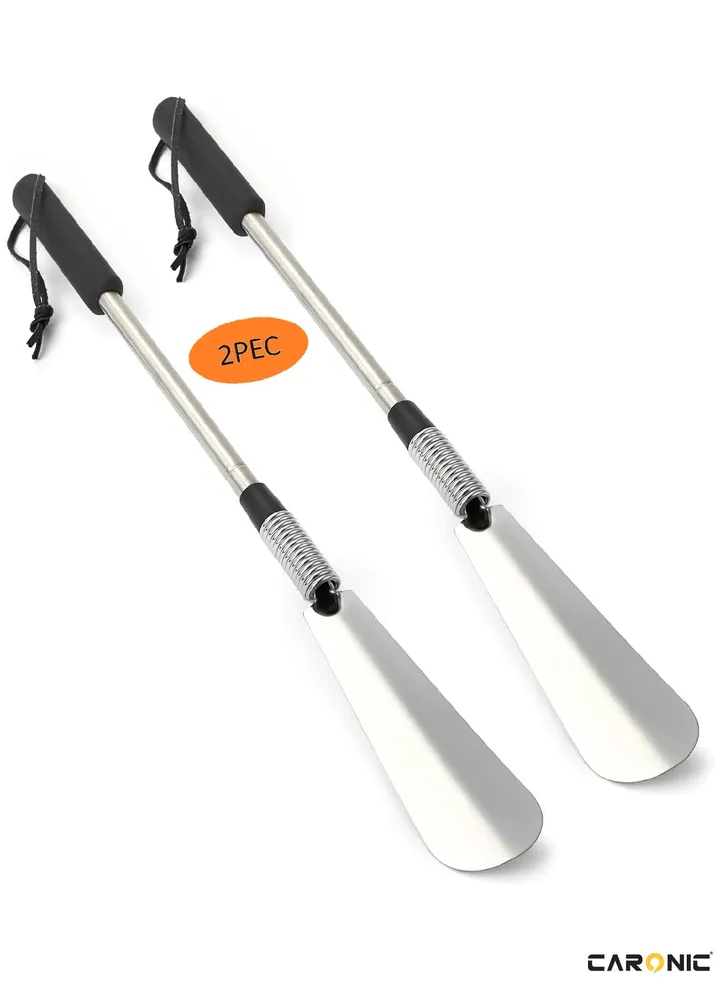 Shoe Horn Lifter 60.5Cm Shoe Helper Metal Shoe Horn For Men Kids Or Adults Stainless Steel Spring Shoehorn