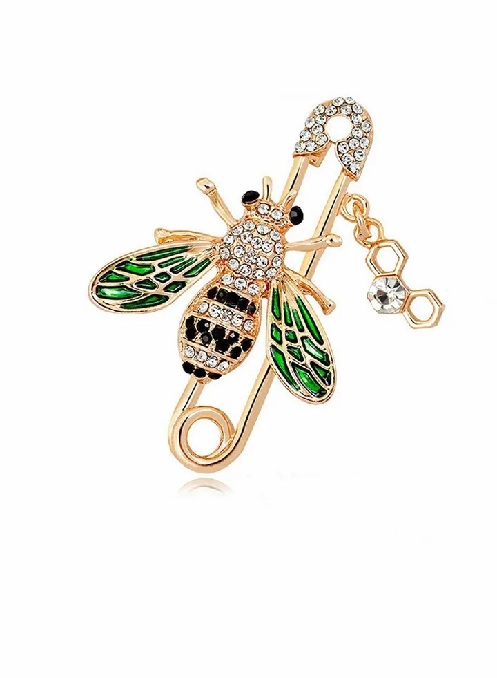 Brooch Pin for Women Girls Fashion Brooch with Created Crystal, for Ladies Gifts