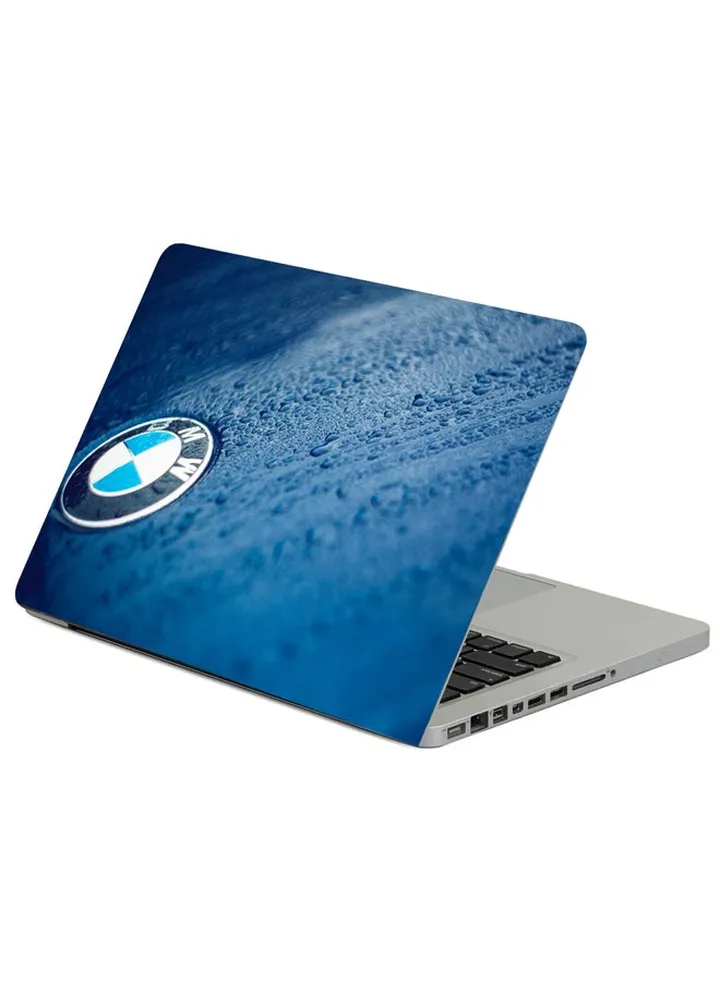 Bmw Logo Drops Printed Laptop Sticker Multicolor