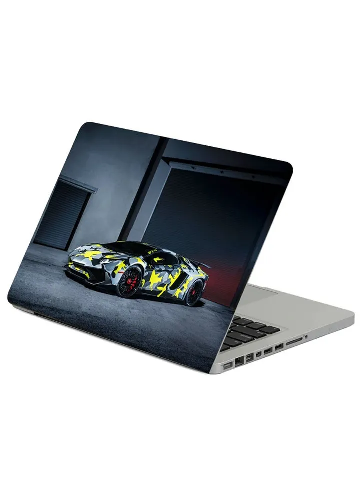 Lamborghini Aventador Lp-750-4 Printed Laptop Sleeve Multicolour