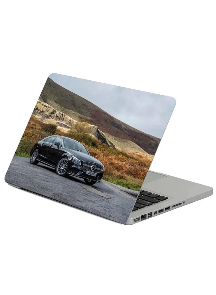 Mercedes-Benz Cls 350 Black Printed Laptop Sleeve Multicolor
