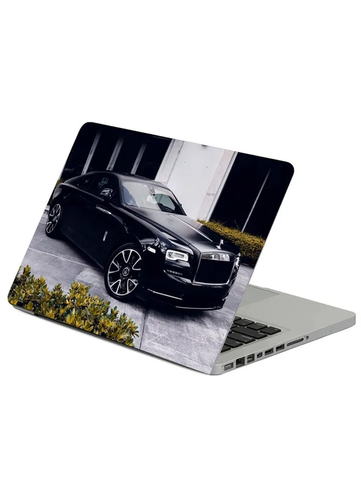Jaguar Car Black Printed Laptop Sleeve Multicolour