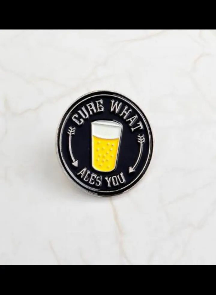 Glass Design Brooch