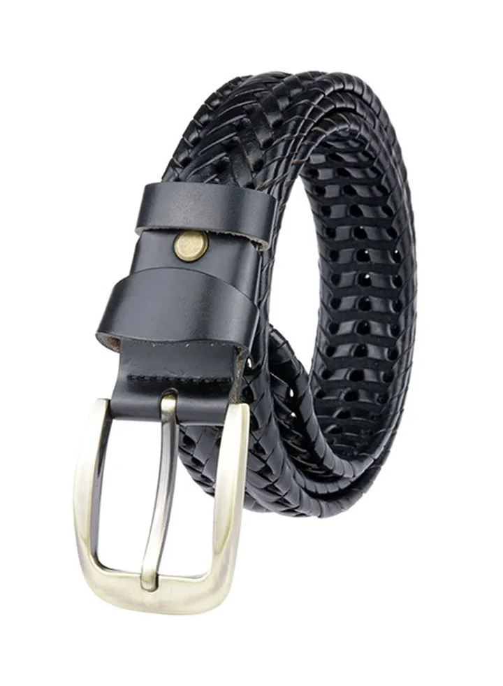 Braided Woven Belt Black