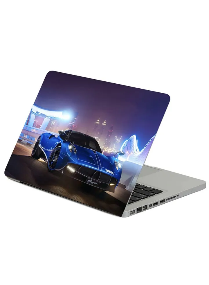 Pagani Huayra Blue Printed Laptop Sleeve Multicolor