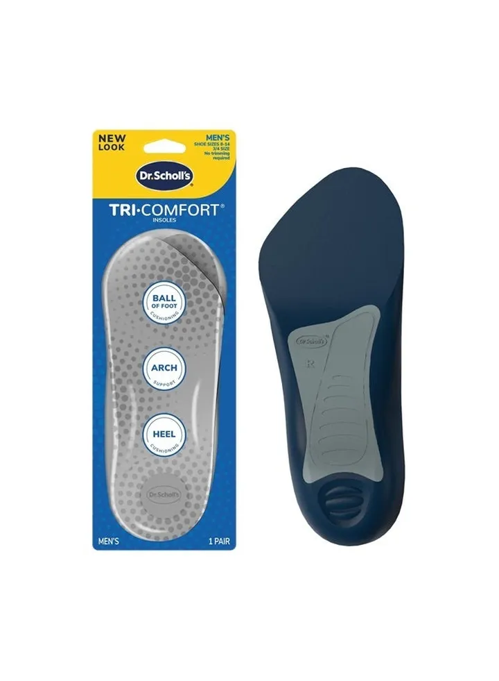 Comfort Tri-Comfort Insoles for Men, 1 Pair, Size 8-12