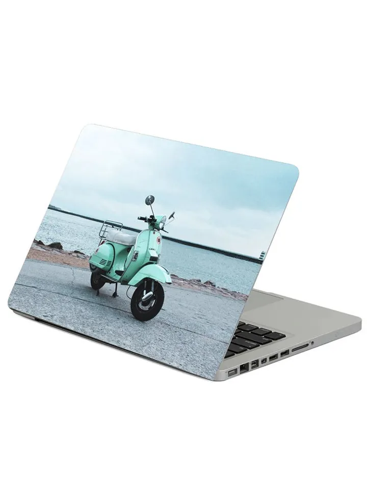 Scooter Street Sea Printed Laptop Sleeve Multicolor