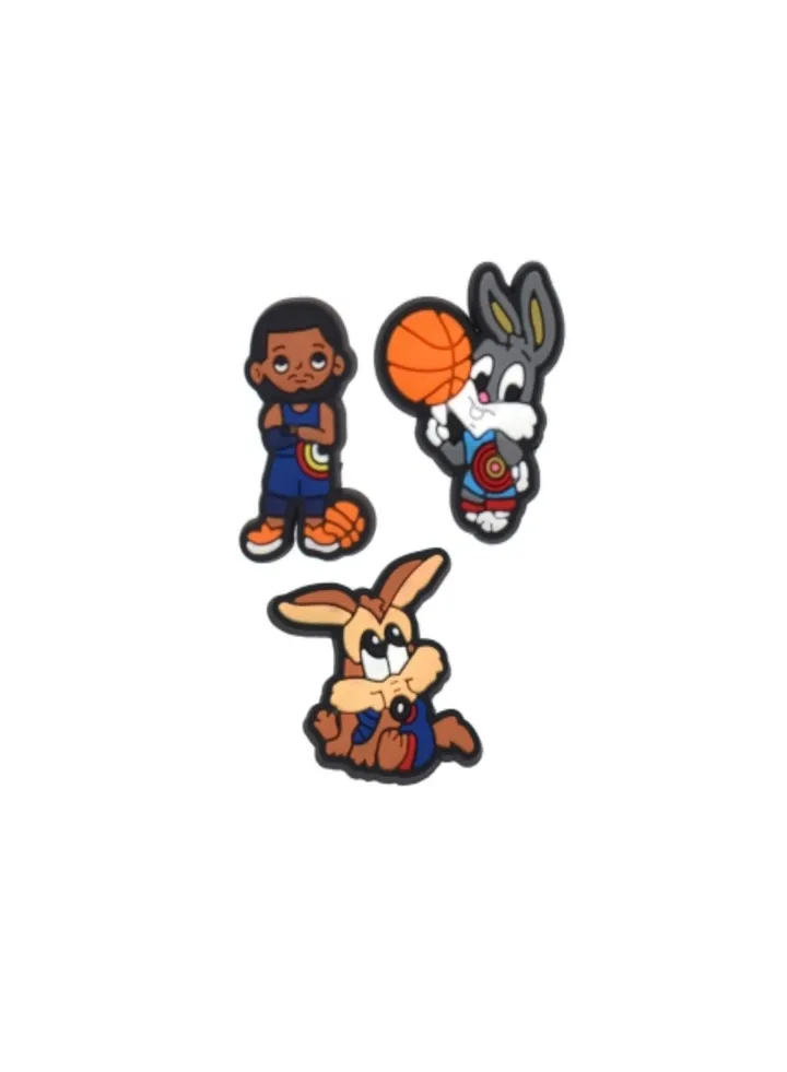 3 Pieces PVC Basketball Crotoons Design Brooch