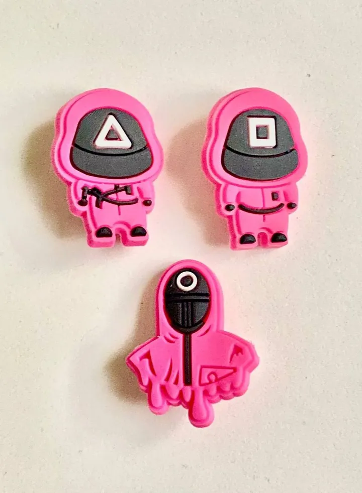 3 Pieces Squid Game Series Design Brooch