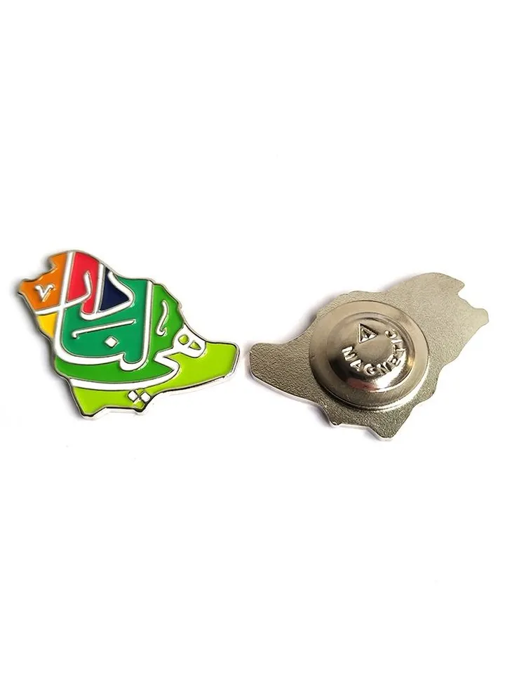 Saudi 91 national day brooch