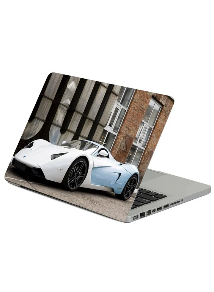 Marussia Blue B1 Printed Laptop Sleeve Multicolour