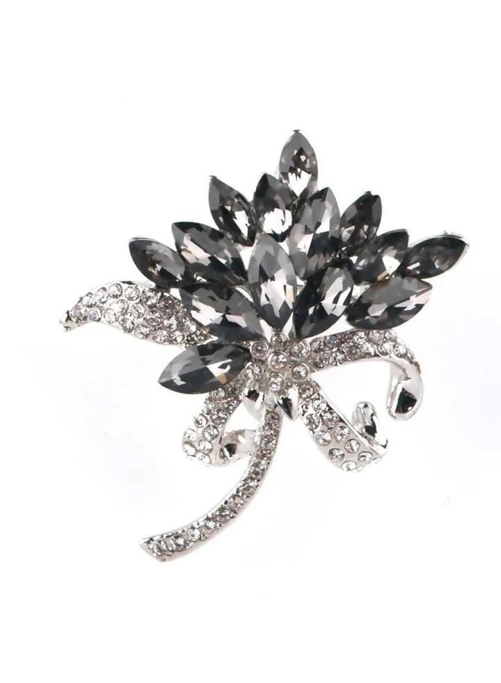 New Glass Rhinestone Brooch