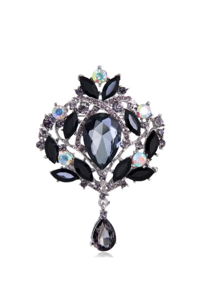 New Sparkling Glass Rhinestone Brooch