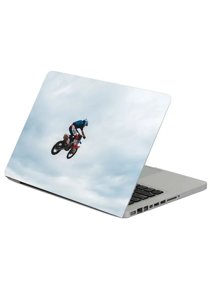 Motorcycle Bike Motorcyclist Printed Laptop Sleeve Multicolour