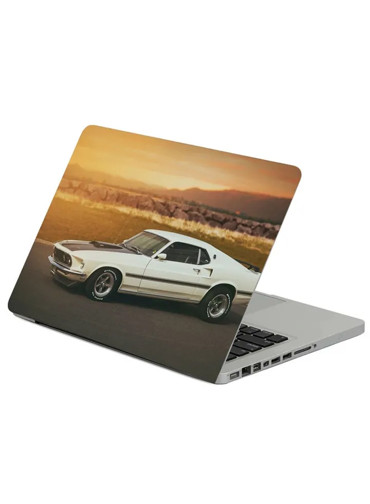 Ford White Mach 1 Printed Laptop Sleeve Multicolour