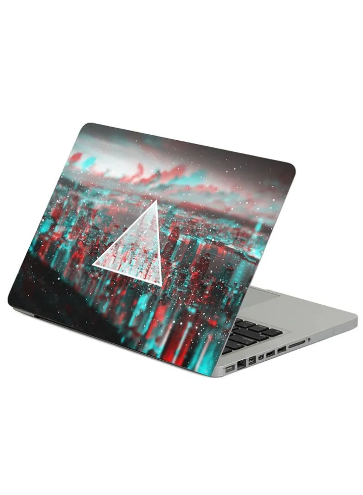 Triangle Light Blurred Printed Laptop Sleeve Multicolor