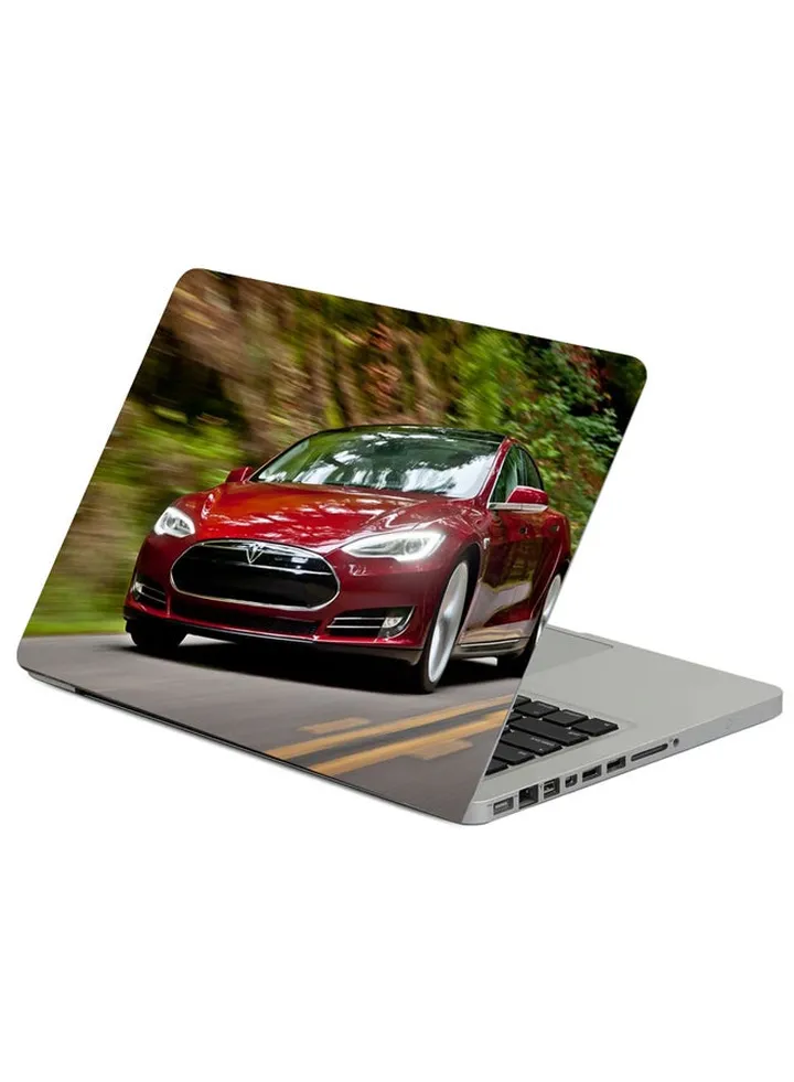 Tesla Model S Tesla Model S Printed Laptop Sleeve Multicolour