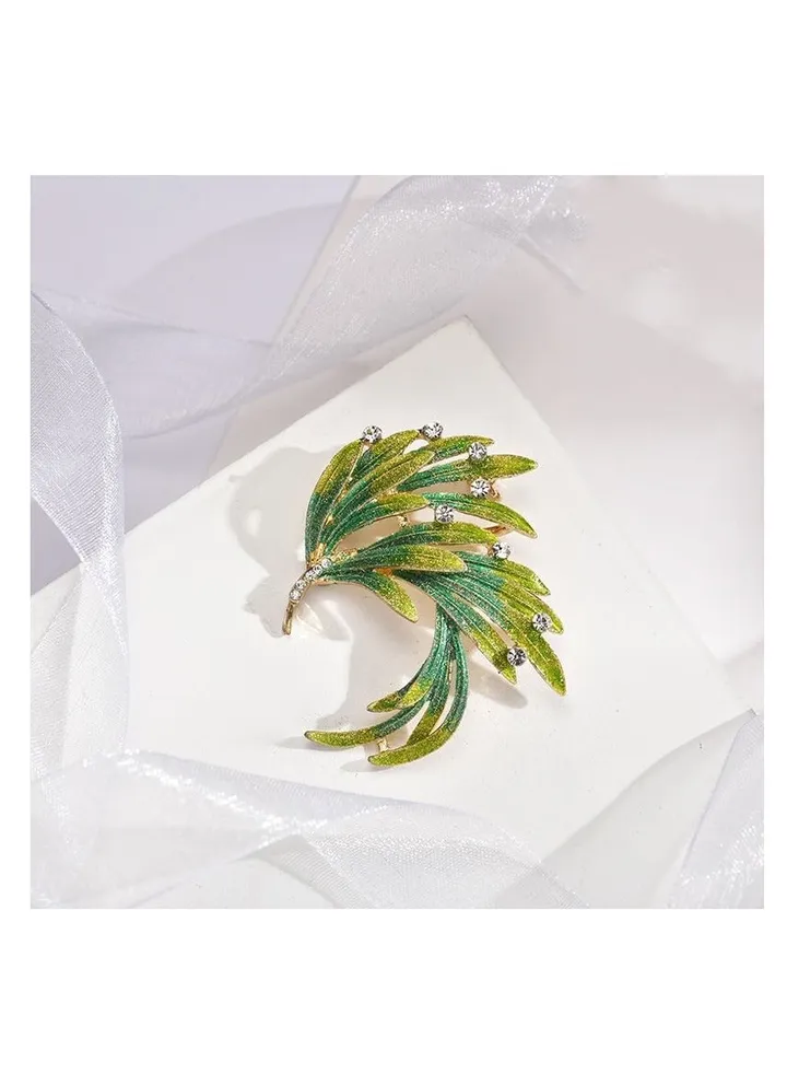 New Phoenix Feather Peacock Tail Brooch