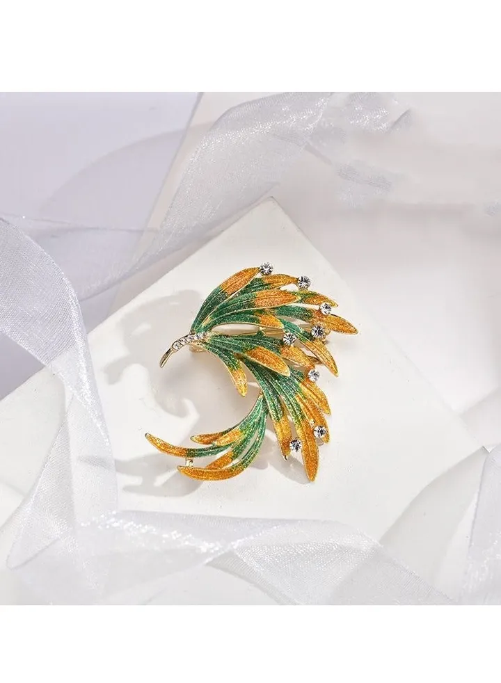 New Phoenix Feather Peacock Tail Brooch