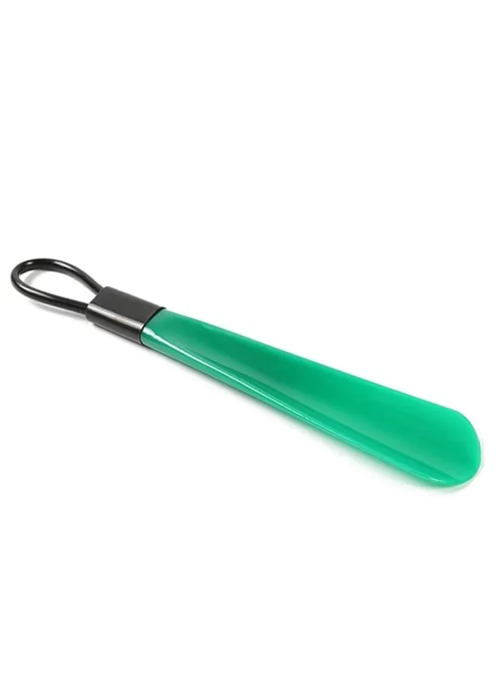 Shoe Horn With Handle Hanging Loop Durable Plastic Horn for Both Men and Women Travel-Friendly Horn Long Lasting and Comfortable Daily Needs (Green)
