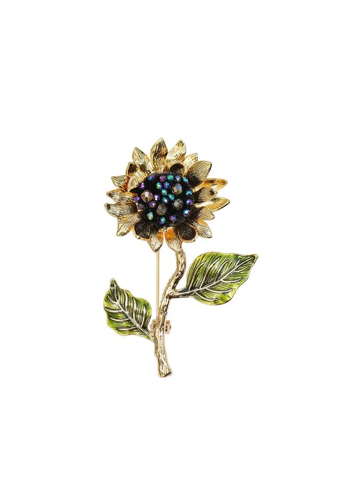 New Vintage Van Gogh Sunflower Brooch