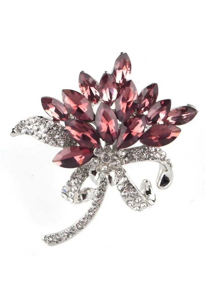 New Glass Rhinestone Brooch