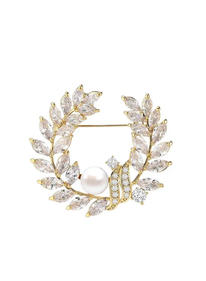 New High-End Pearl Brooch