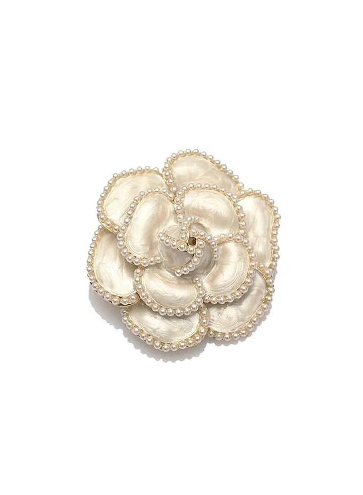 New Pearl Mountain Tea Flower Temperament Small Fragrant Breeze Brooch