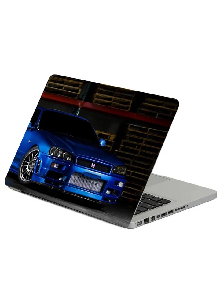 Nissan Skyline GT-R R34 Printed Laptop Sleeve Multicolour