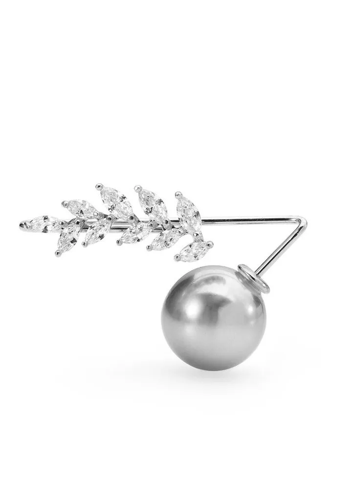 New Anti Light Branch Pearl Minimalist Brooch