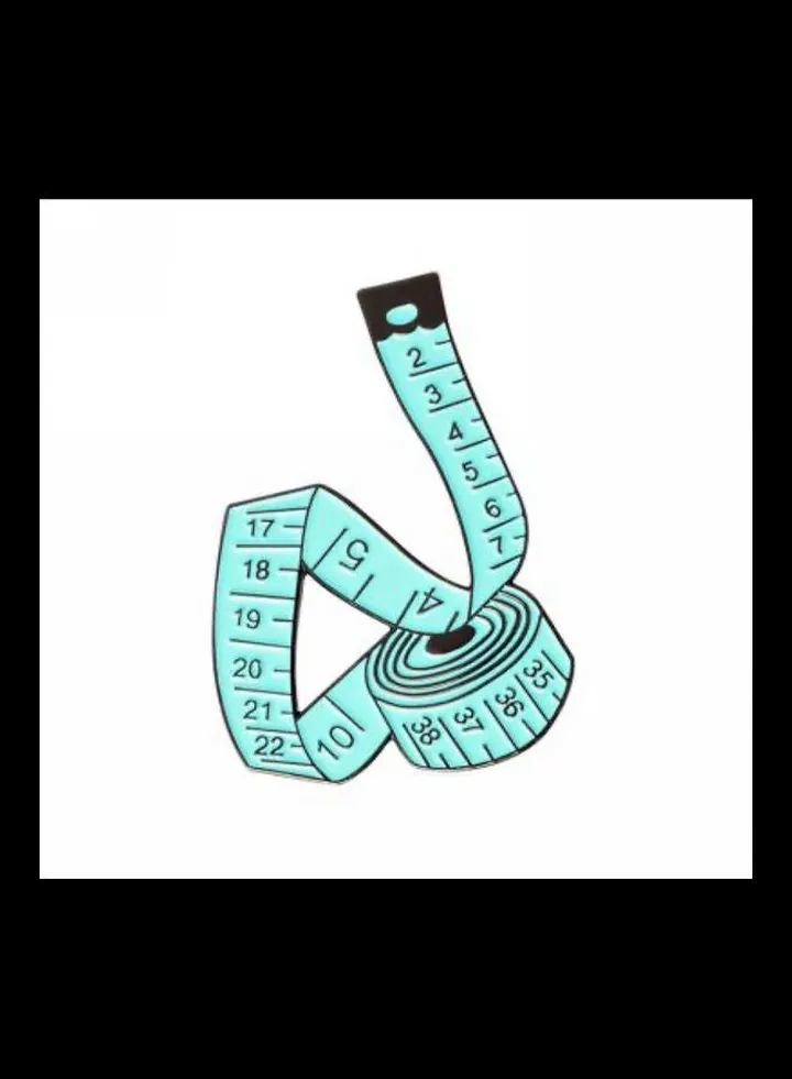 Measurment Meter Design Brooch