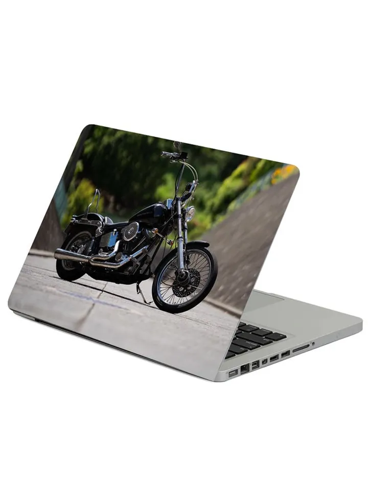 Harley Davidson Bike Motorcycle Printed Laptop Sleeve Multicolour