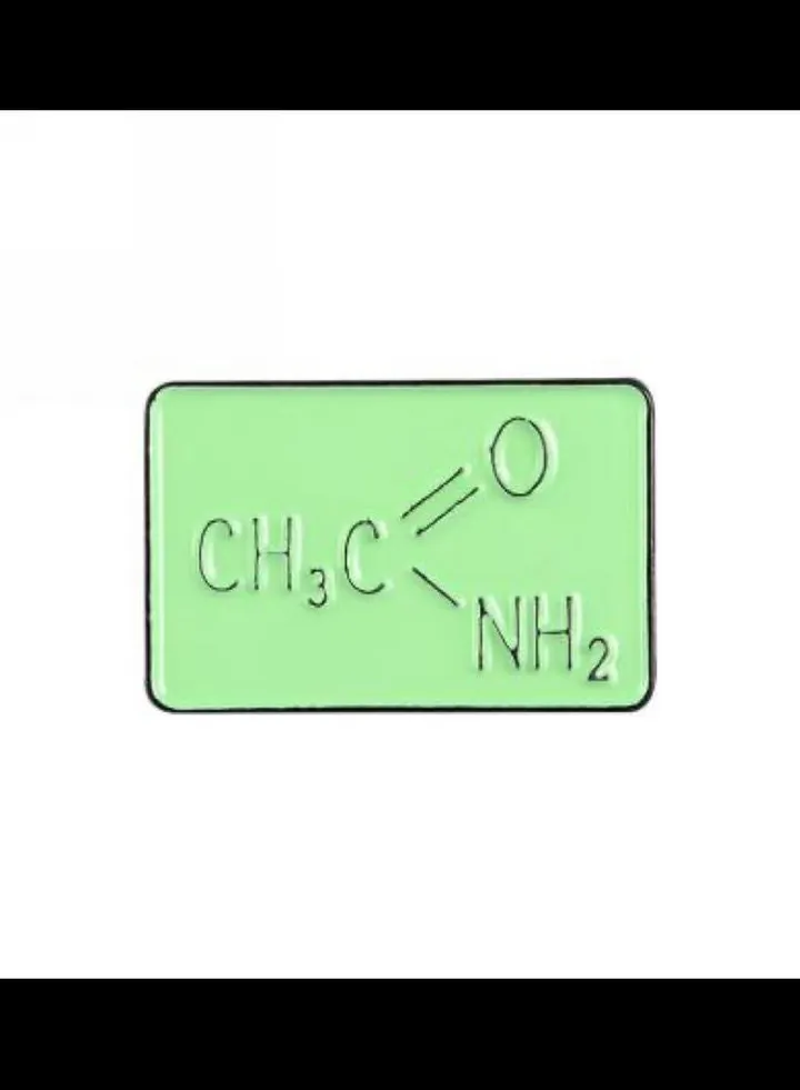 Chimical Formula Design Brooch