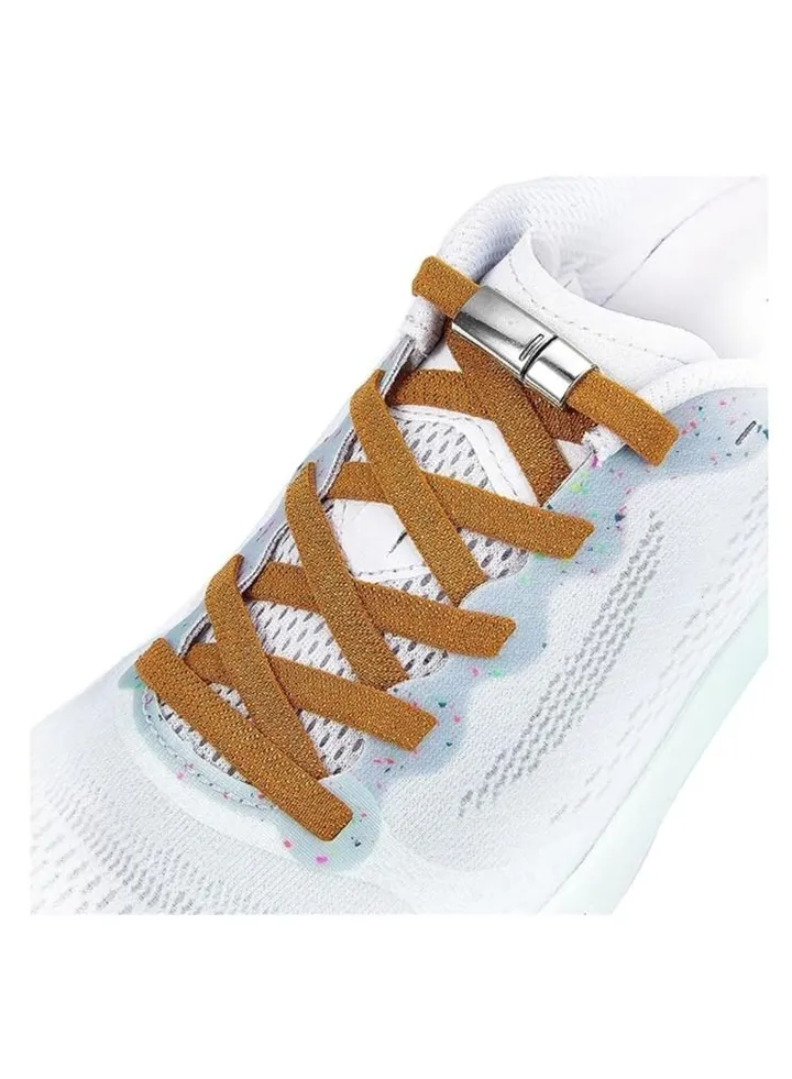 Elastic No Tie Shoe Laces for Kids & Adults, With Magnetic Shoelaces Lock Tieless Shoelaces One Size Fits All