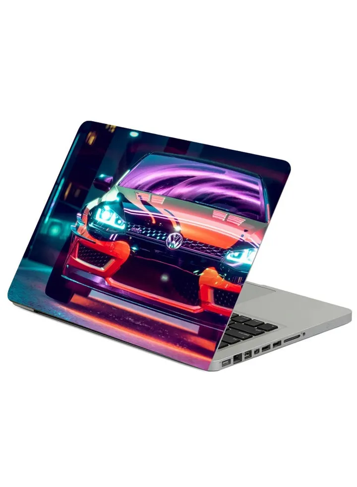 Volkswagen Golf Gti Volkswagen Car Printed Laptop Sleeve Multicolour