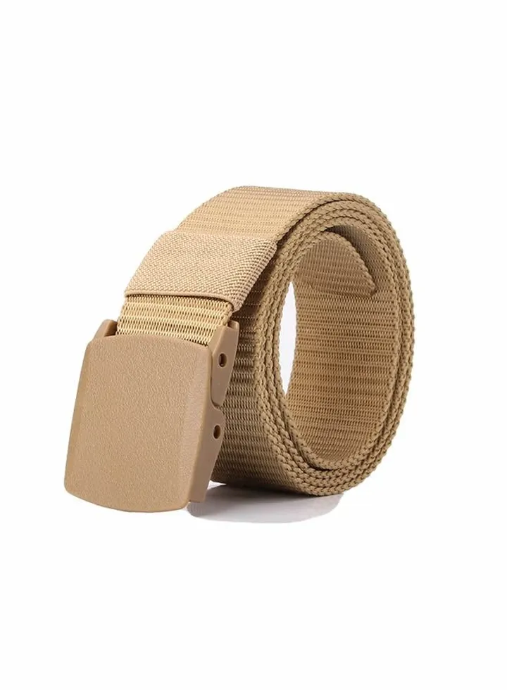 Automatic Nylon Men's Belt Khaki