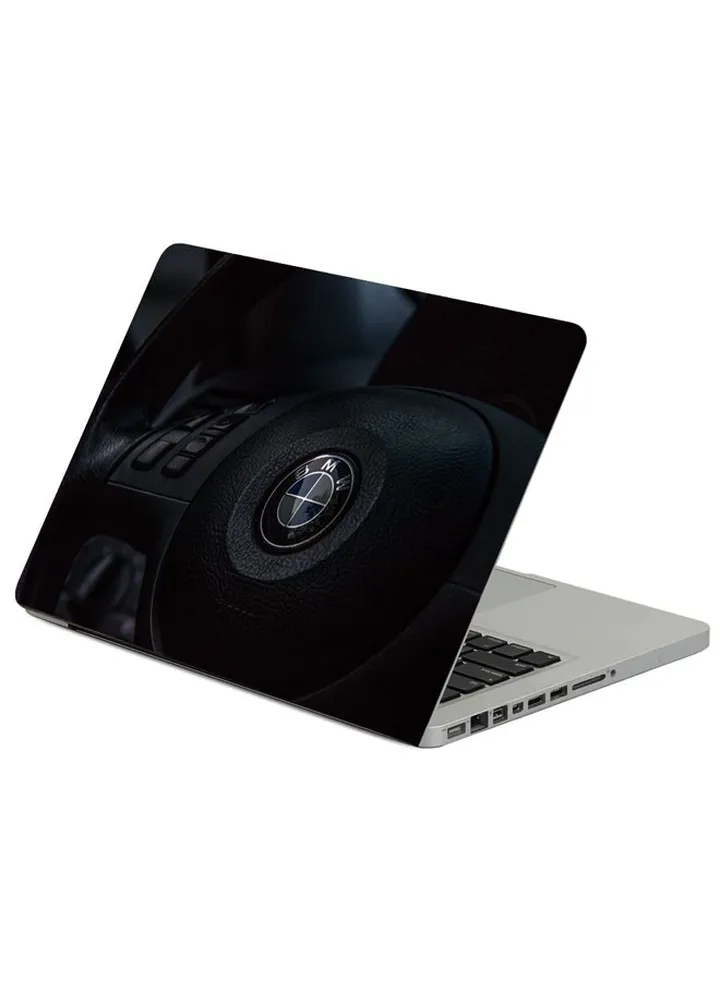 BMW Wheel Logo Printed Laptop Skin Cover Multicolor