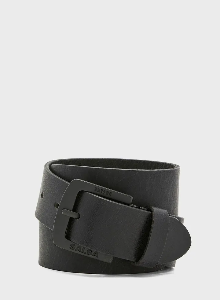 Classic Design Synthetic Belt Black