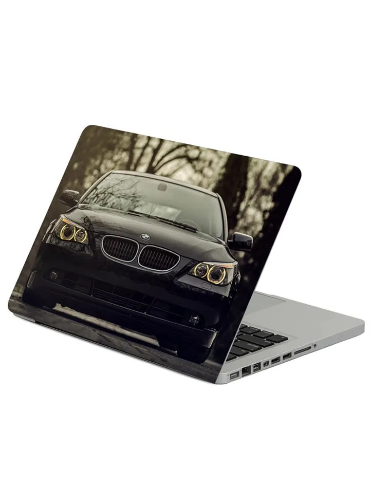 Bmw 520D Black Printed Laptop Sleeve Multicolour