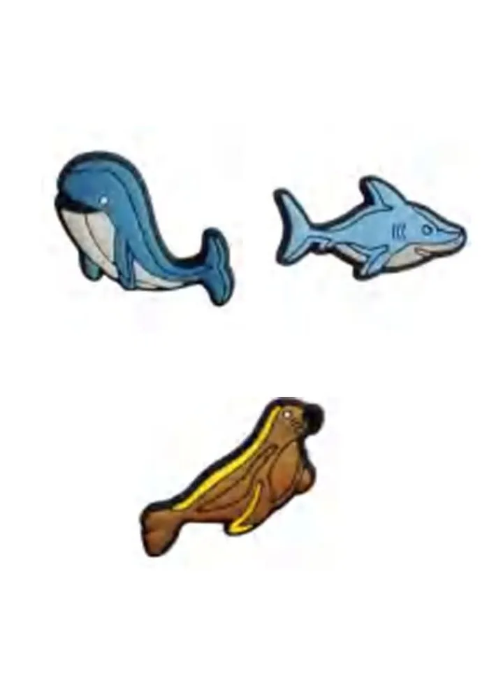 3 Pieces PVC sea animals Design Brooch