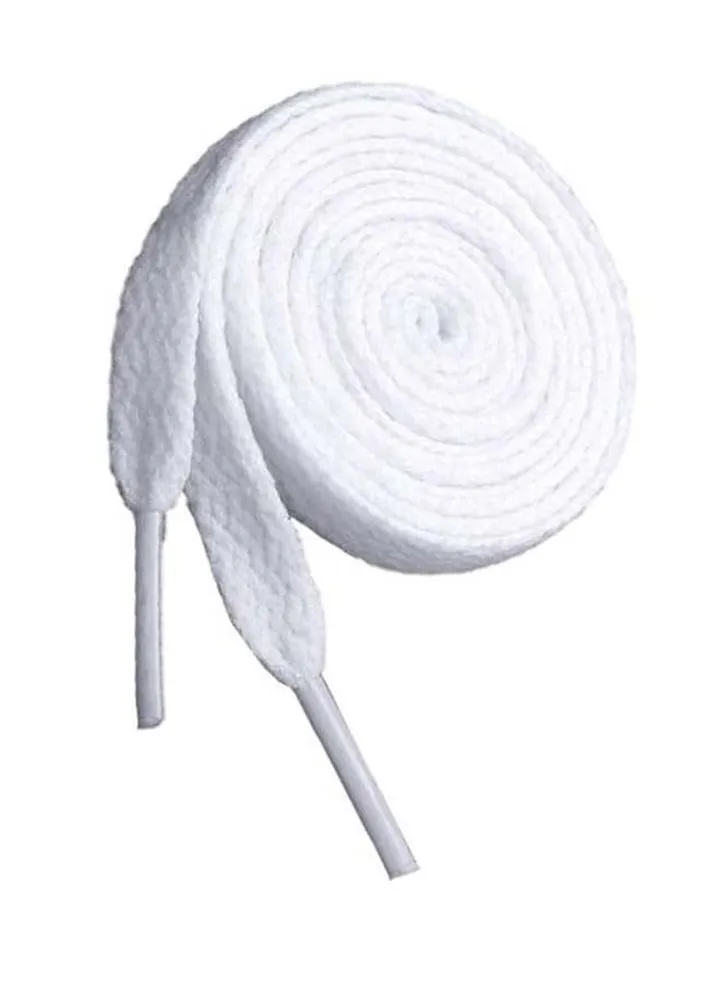 Polyester Sneakers Shoe Lace White