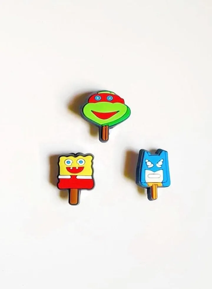 3 pieces Brooch With Cartoon Characters