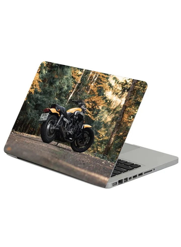 Yamaha Bike Motorcycle Printed Laptop Sleeve Multicolour