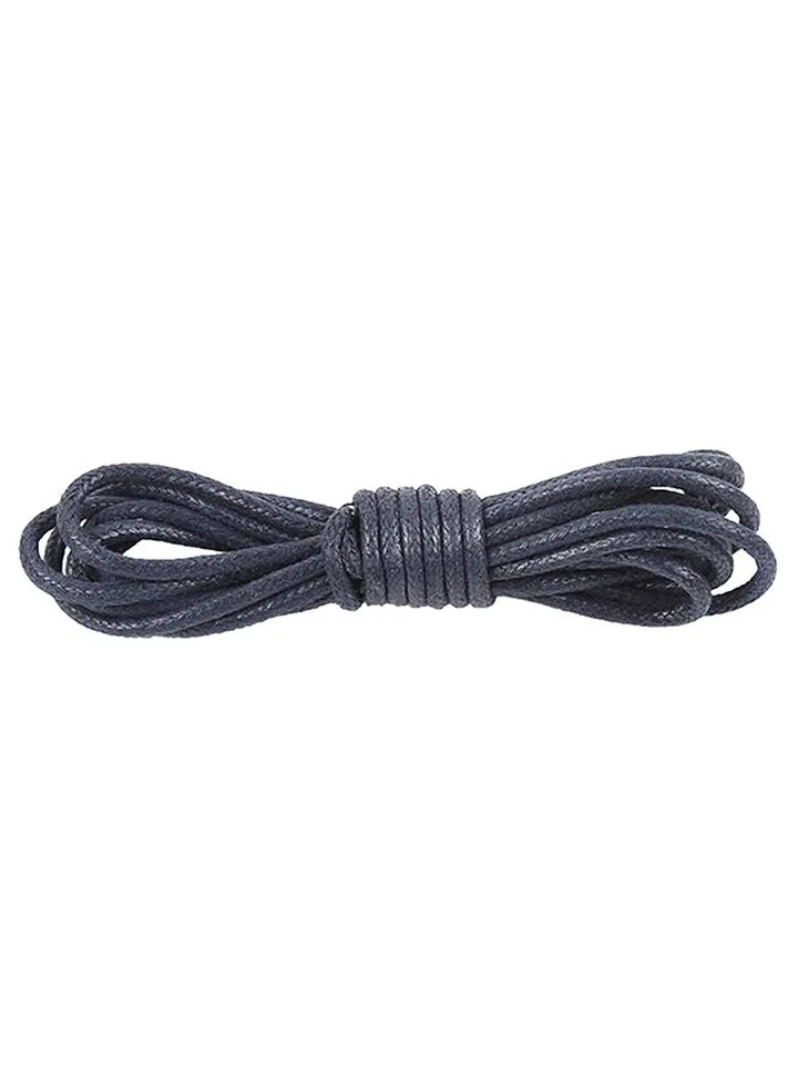 Round Waxed Shoe Lace Dark Grey